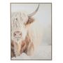 Voir la diapositive 1 : Paris Prix Tableau Imprimé Déco  Tête de Yack  103x143cm Beige