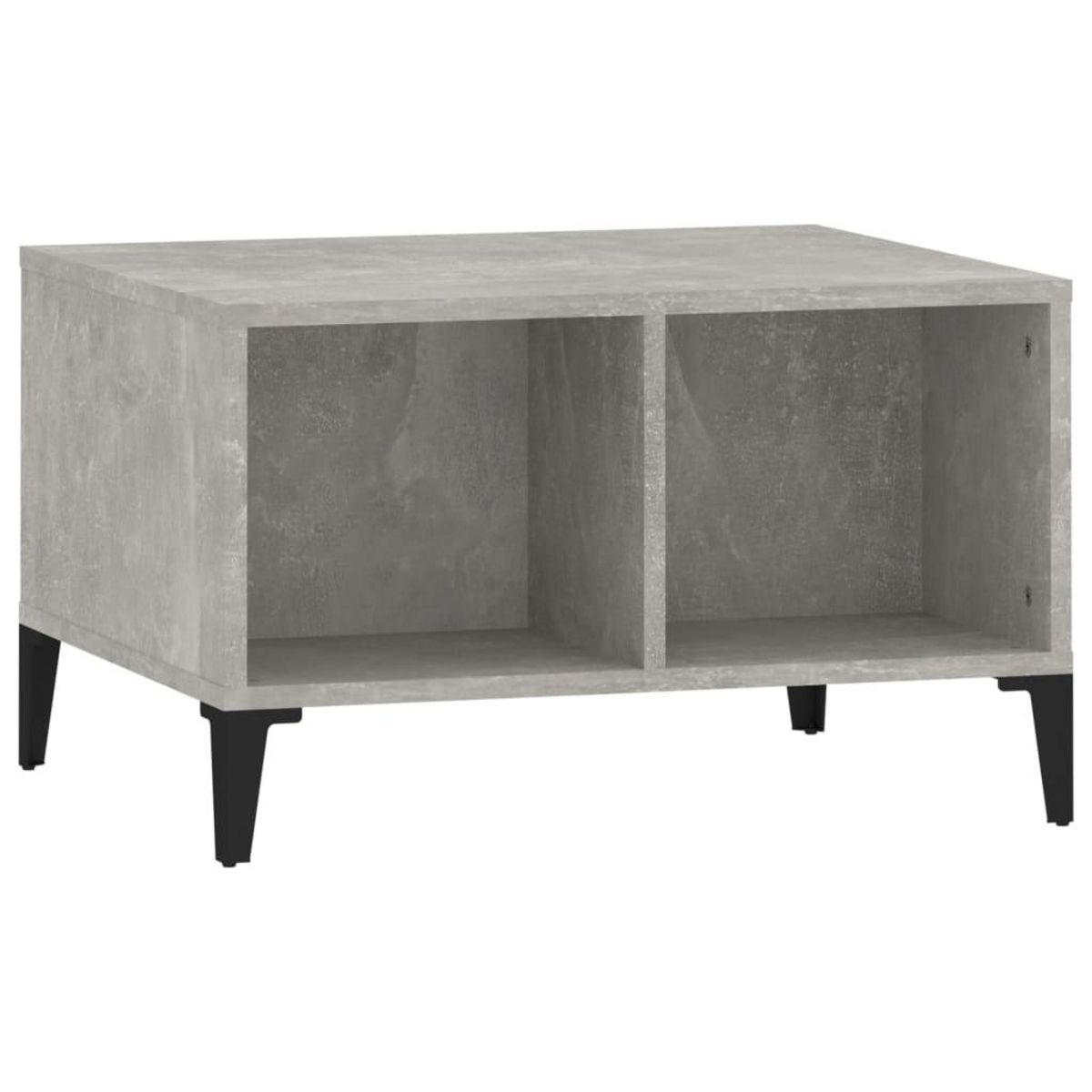 VIDAXL Table basse Gris beton 60x50x36,5 cm Bois d'ingenierie