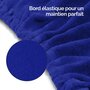 Voir la diapositive 4 : VIVEZEN Drap housse de protection en éponge pour coussin demi-rond 66 cm x 22 cm x 12 cm de table de massage - Bleu Azur
