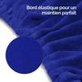 Voir la diapositive 4 : VIVEZEN Drap housse de protection en éponge pour coussin demi-rond 66 cm x 22 cm x 12 cm de table de massage - Bleu Azur
