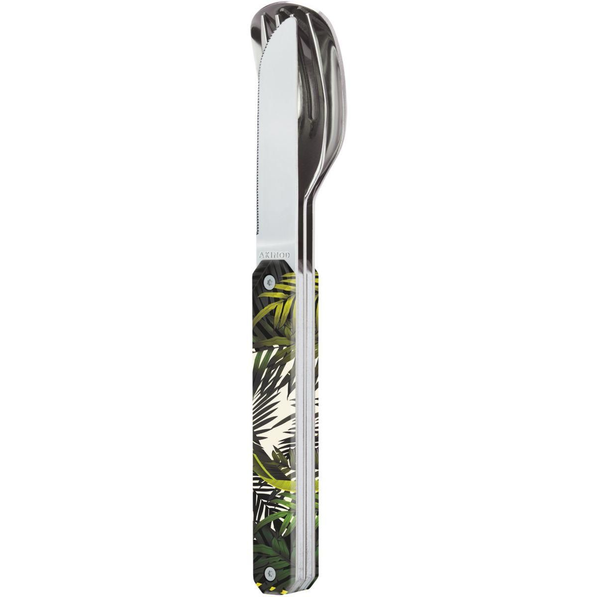 AKINOD Couverts 3 couverts Droits 12h34 Jungle