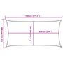 Voir la diapositive 6 : VIDAXL Voile d'ombrage 160 g/m^2 Rouge 4x7 m PEHD