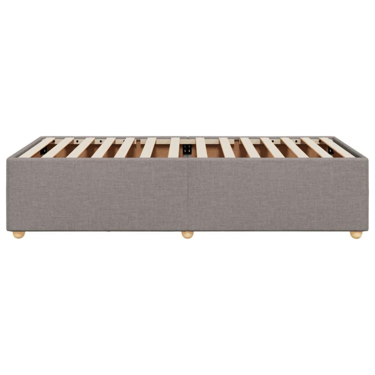 VIDAXL Cadre de lit sans matelas taupe 90x200 cm tissu
