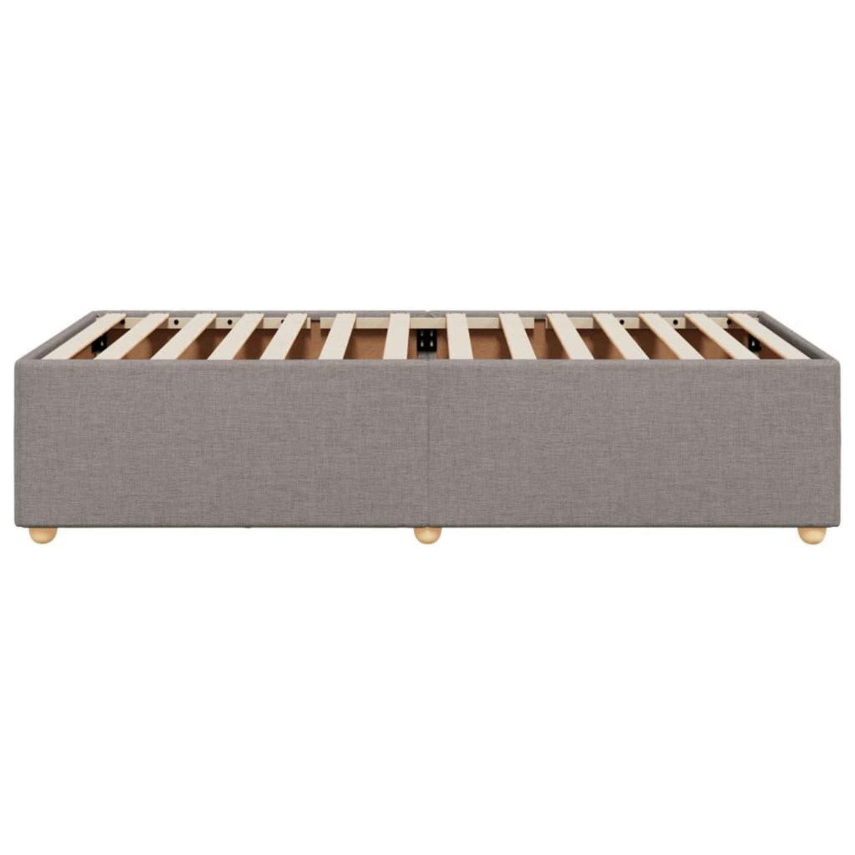 VIDAXL Cadre de lit sans matelas taupe 90x200 cm tissu