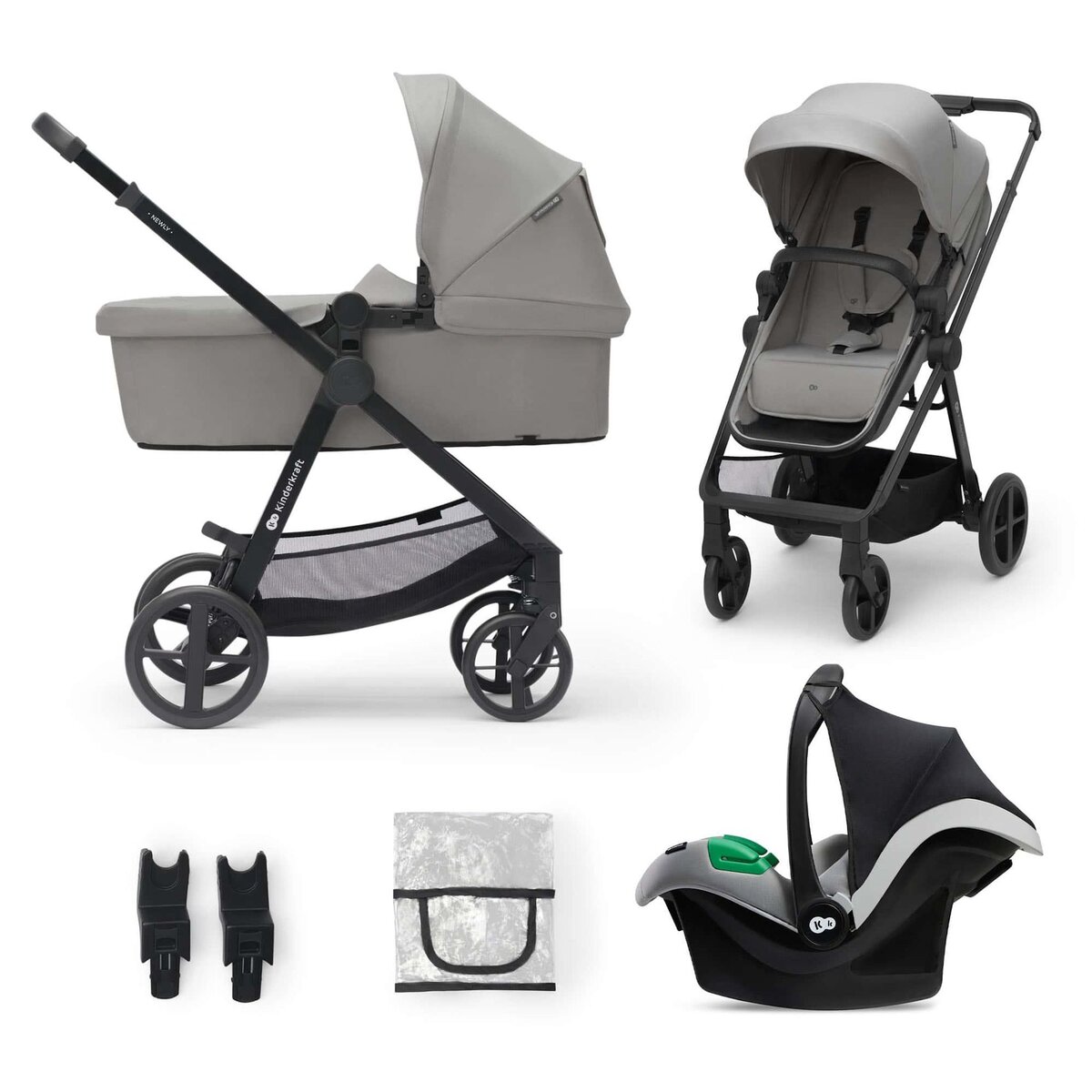 KINDERKRAFT Poussette trio newly pratique et confortable
