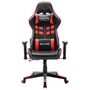 Voir la diapositive 2 : VIDAXL Chaise de jeu Noir et rouge Cuir artificiel