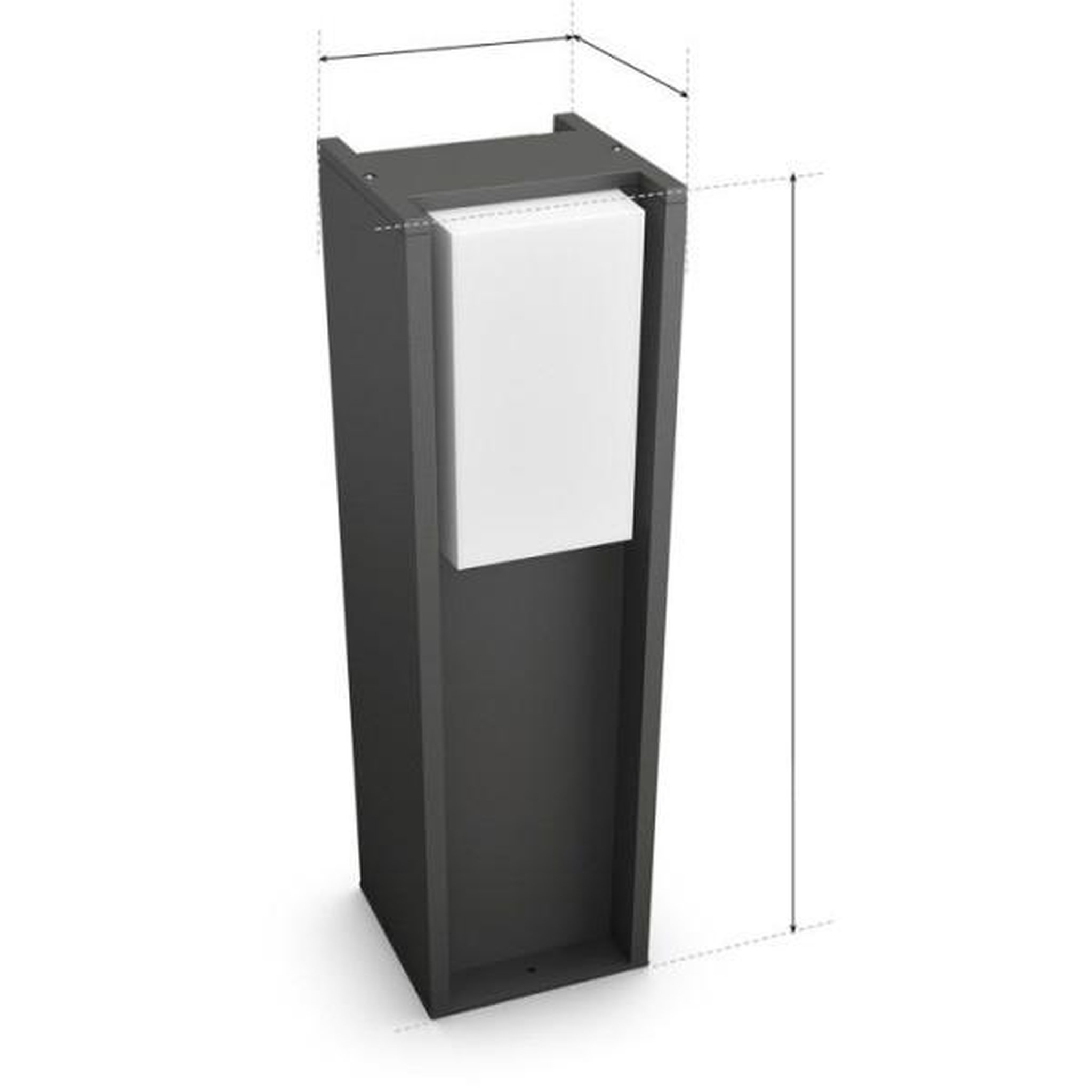 Voir la diapositive 5 : PHILIPS HUE Borne lumineuse basse - PHILIPS HUE - Turaco - Gris anthracite - IP44 - Lumiere blanche et colorée - 1100 lumens