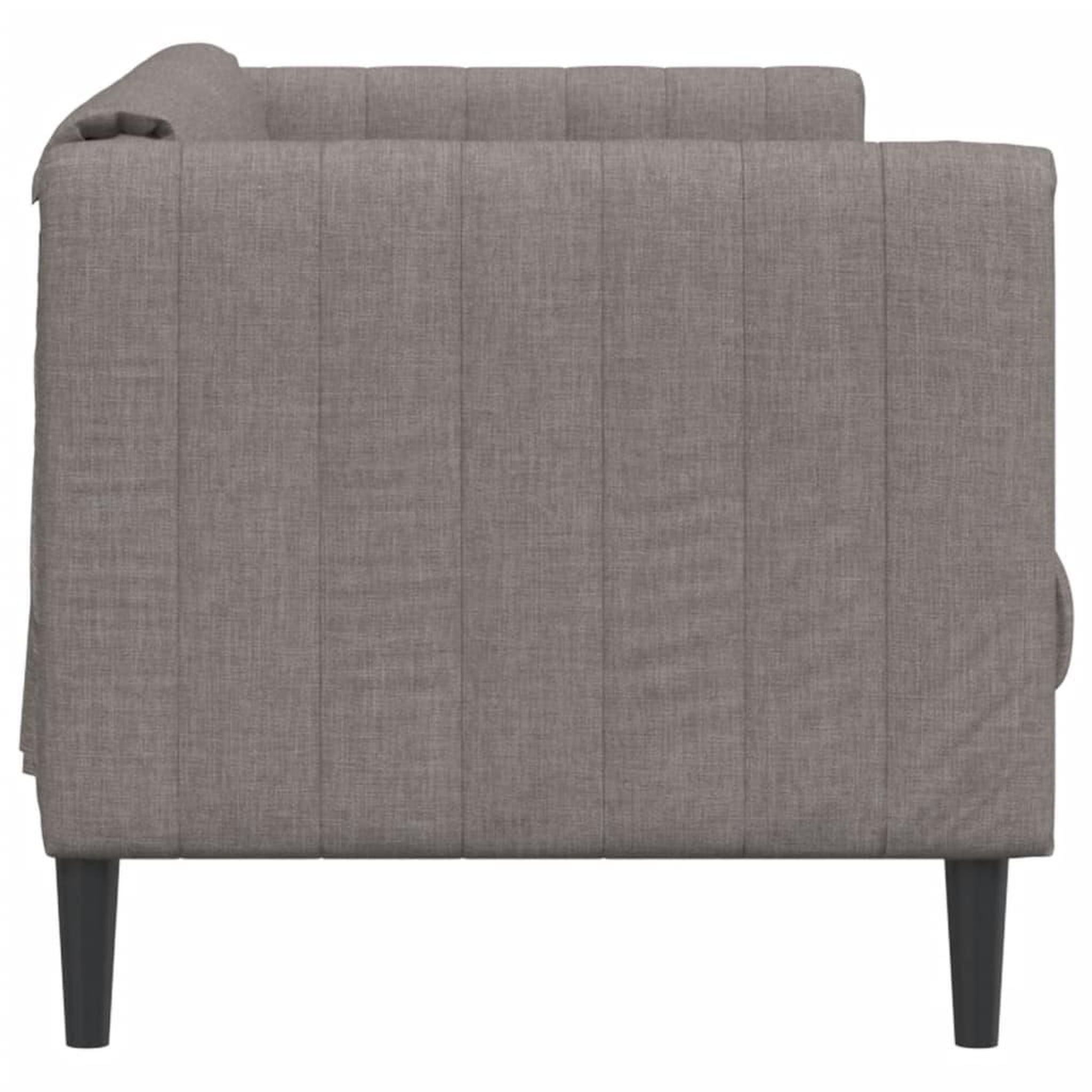 Voir la diapositive 5 : VIDAXL Canape a 3 places taupe tissu