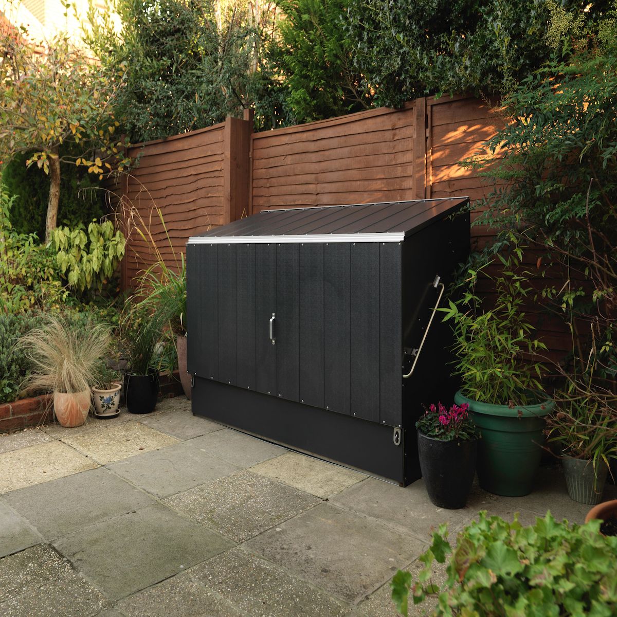 TRIMETALS Abri à vélos - Métal - Anthracite - 1,64m²