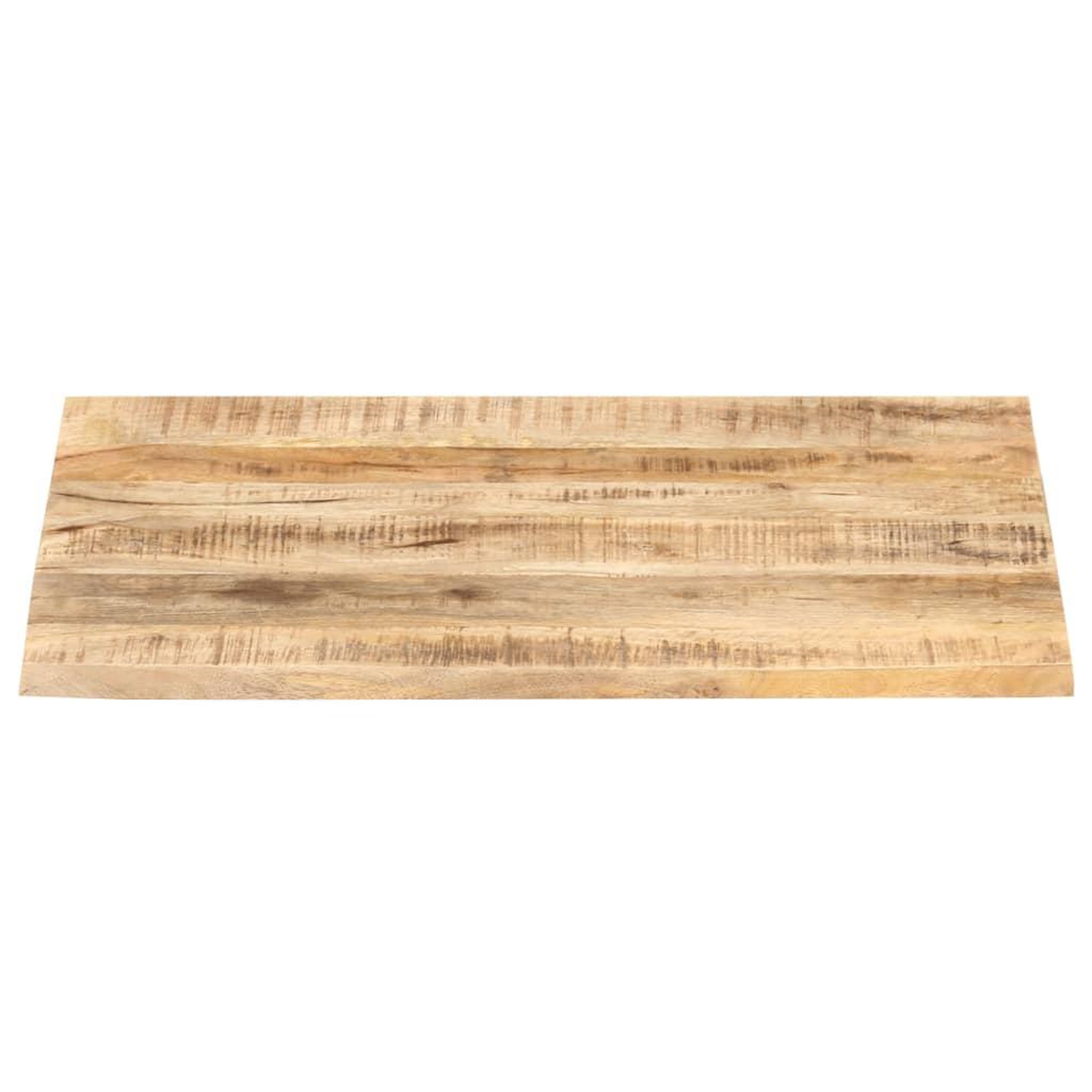 Voir la diapositive 3 : VIDAXL Dessus de table Bois de manguier solide 25-27 mm 90x70 cm