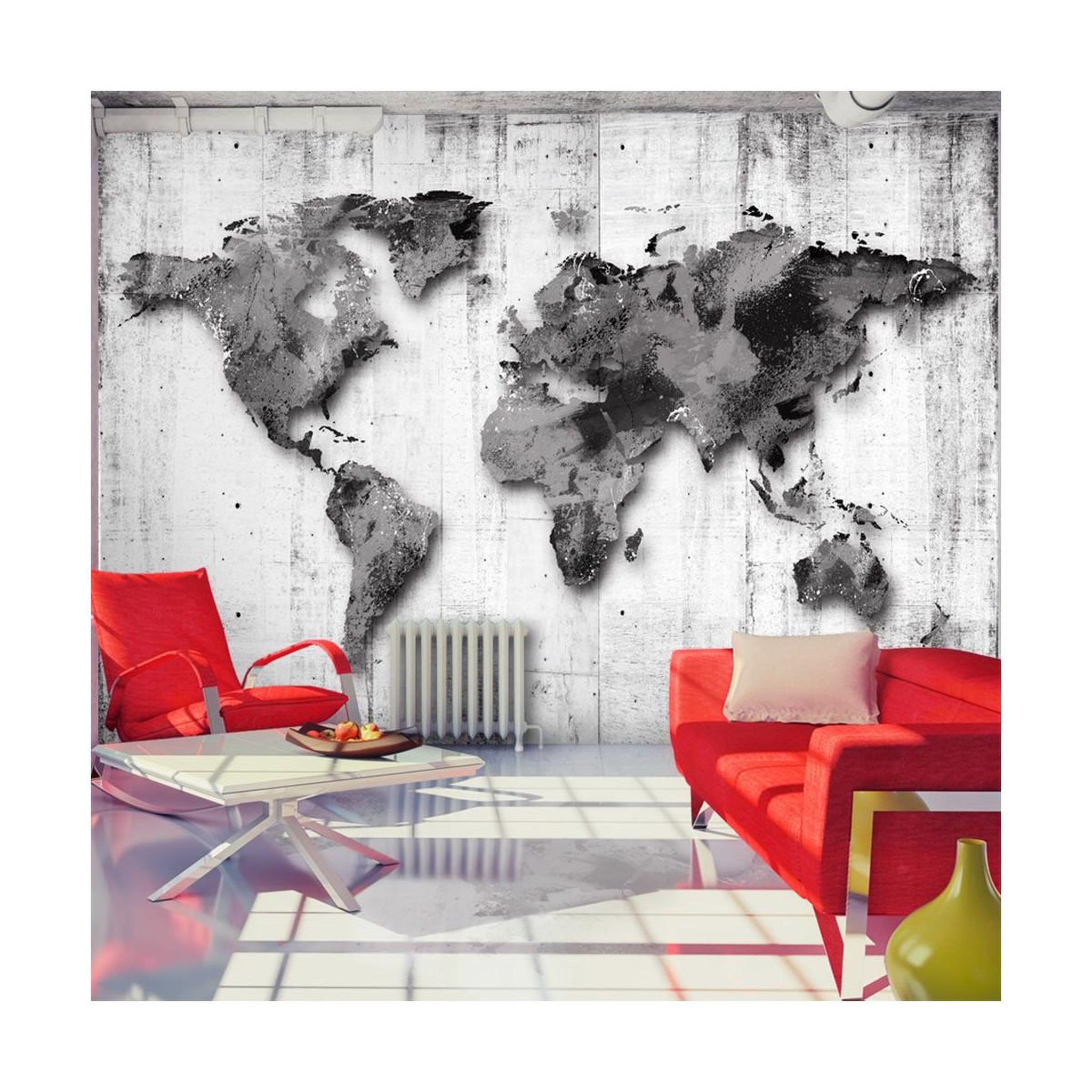 Paris Prix Papier peint  world in shades of gray. Coloris disponibles : Multicolore