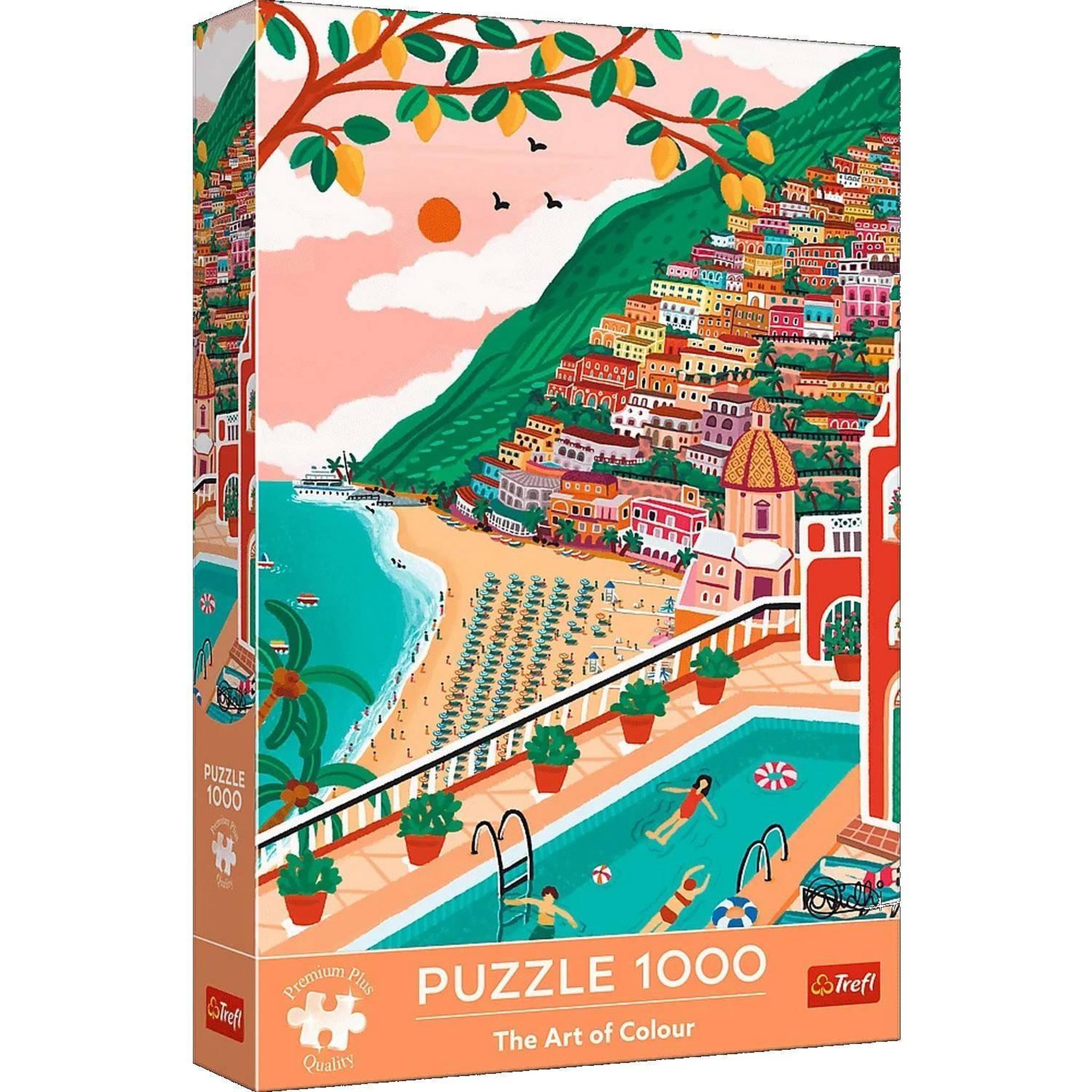 Voir la diapositive 2 : Trefl Puzzle 1000 pièces Premium Plus : Positano, Italie