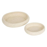 ATMOSPHERA Lot de 2 Vide-Poches en Dolomite  Wonj  25cm Blanc