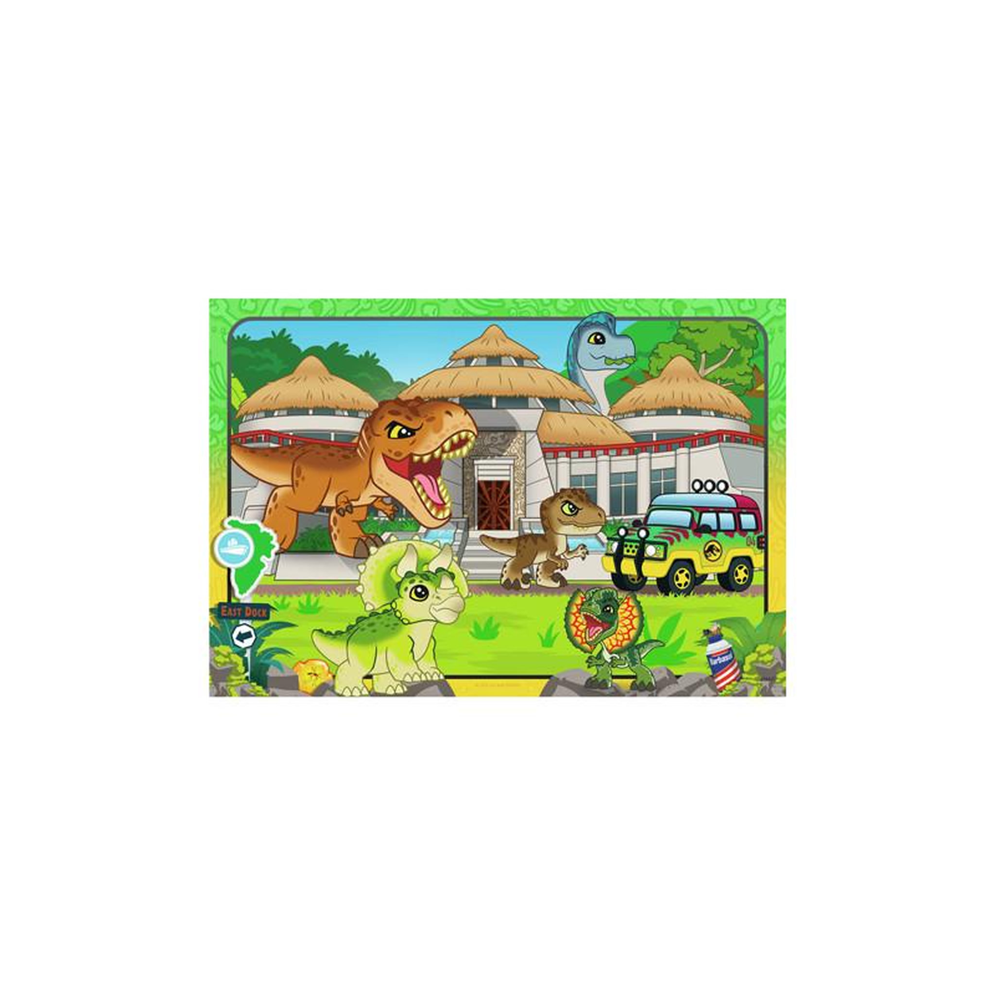 Voir la diapositive 3 : RAVENSBURGER Ravensburger - Jigsaw puzzle Jurassic World Explorers, 2x24pcs. 12001057 9