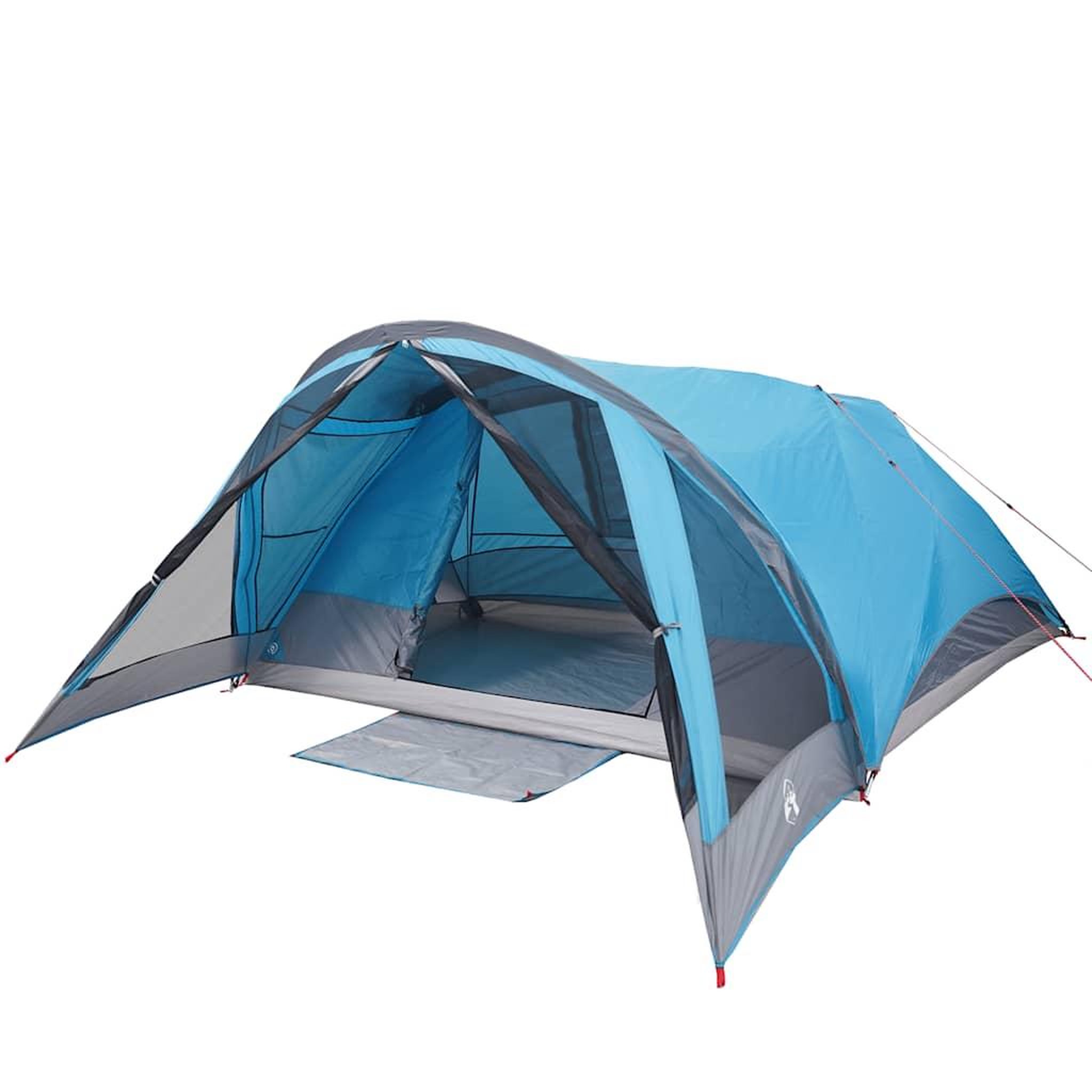 Voir la diapositive 4 : VIDAXL Tente de cabine familiale 6 personnes bleu impermeable