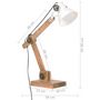 Voir la diapositive 6 : VIDAXL Lampe de bureau industrielle Blanc Rond 58x18x90 cm E27
