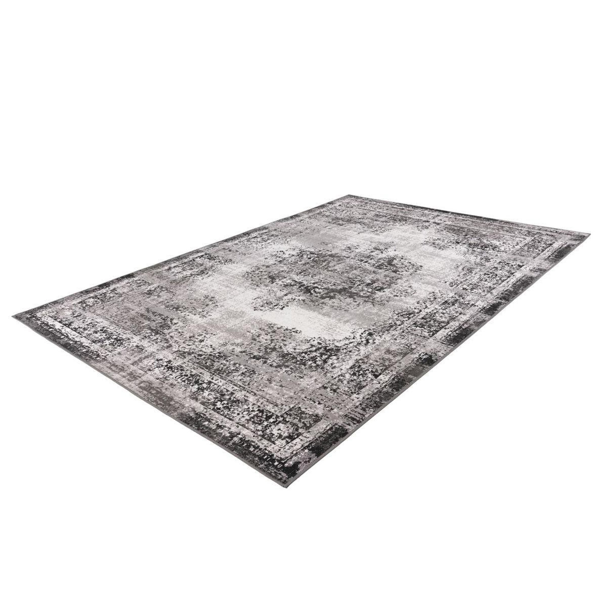 Paris Prix Tapis Effet Vieilli à Poils Courts  Ariya  Anthracite