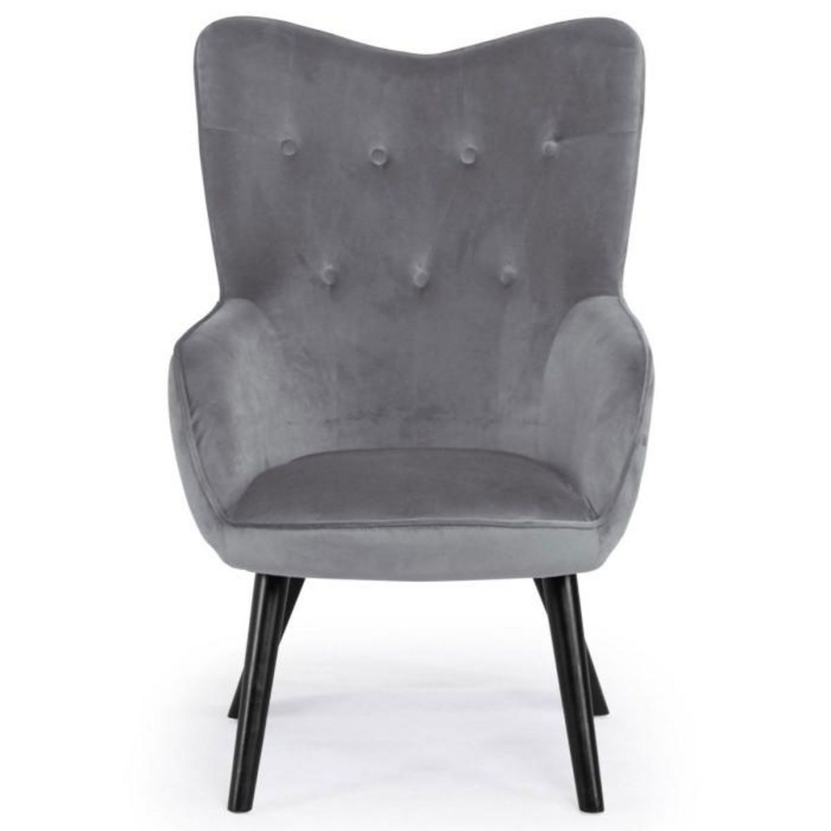 Paris Prix Fauteuil Design en Velours  Artic  100cm Gris