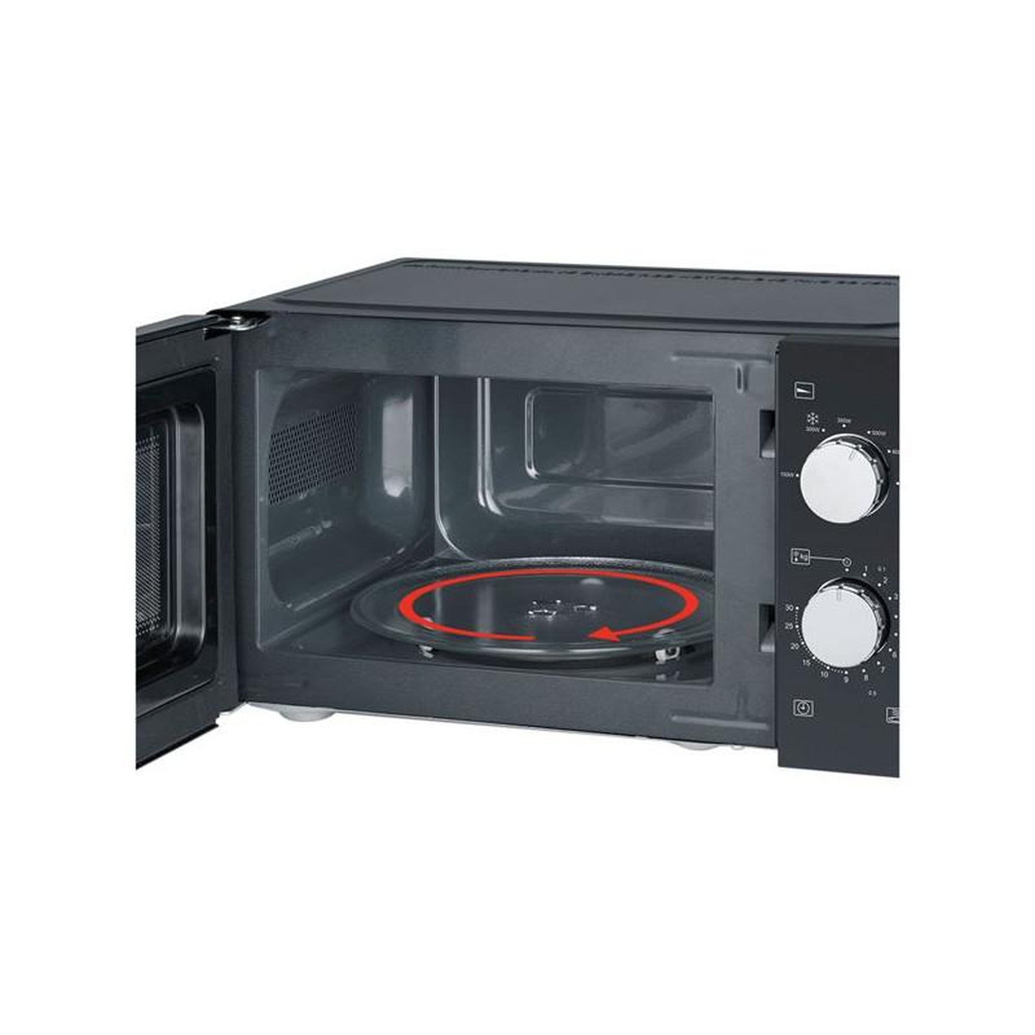 Voir la diapositive 4 : SEVERIN Micro-ondes solo 17l 700w noir/argent - mw7886