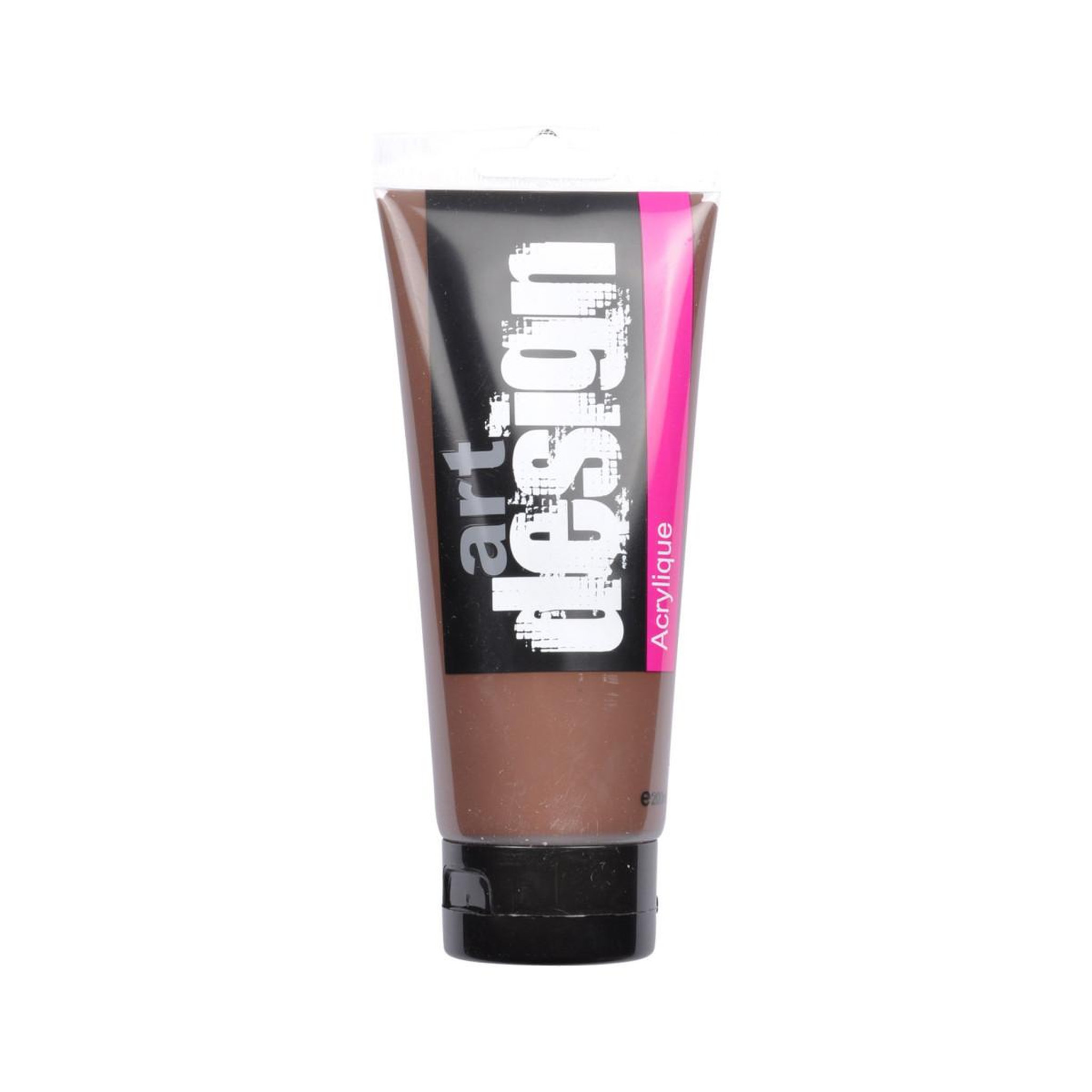 HOMEA Tube de Peinture Acrylique  Klee  200ml Chocolat