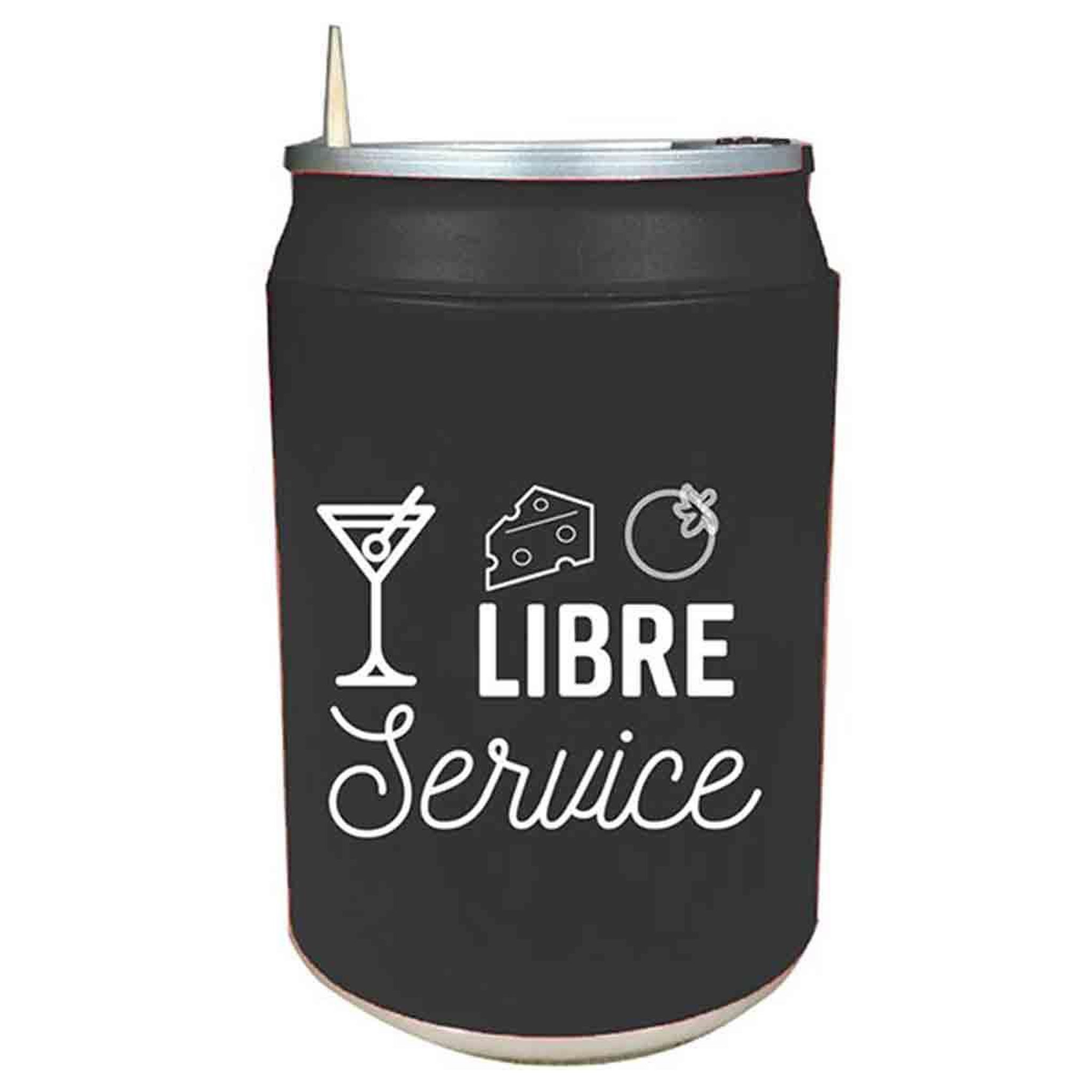 Voir la diapositive 1 : The Home Deco Factory Lot de 50 Piques Apéro  Distributeur  8cm Noir