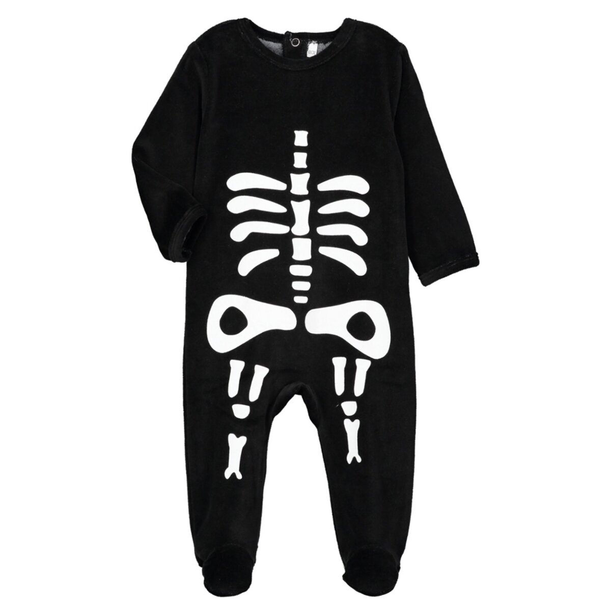 IN EXTENSO Pyjama velours déguisement squelette Halloween