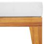 Voir la diapositive 4 : VIDAXL Repose-pied sectionnel avec coussin blanc creme Bois d'acacia