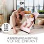 Voir la diapositive 2 : KINDERKRAFT Balancelle électrique bébé 2 en 1 avec fonction transat