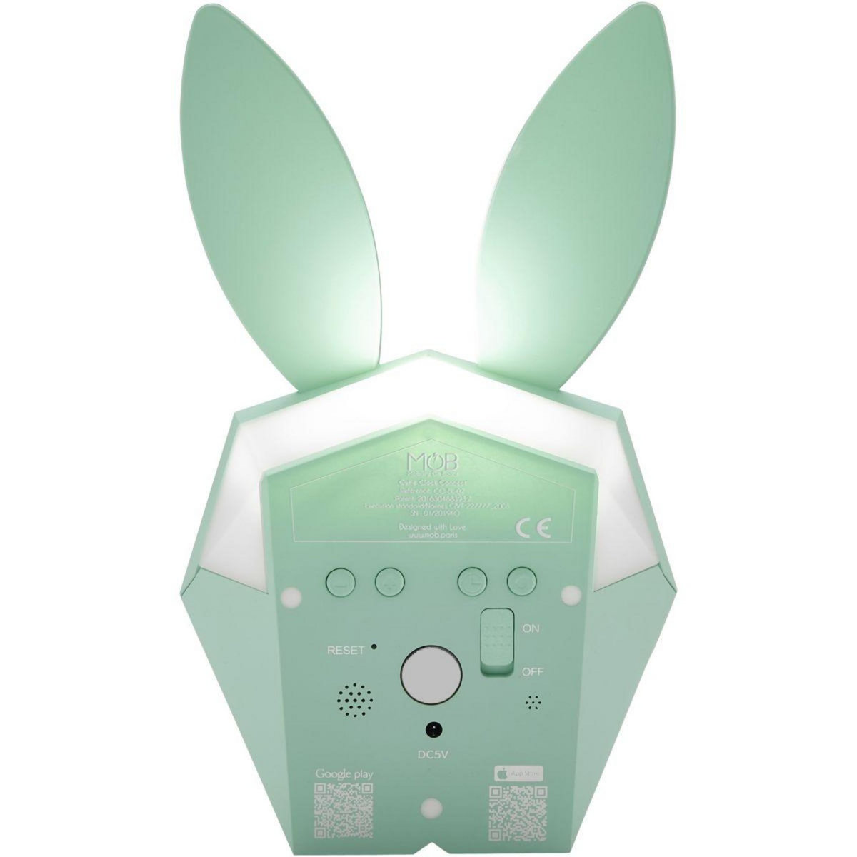 MOBILITY ON BOARD Réveil Cutie Clock Connect Bleu