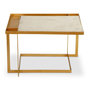 Voir la diapositive 2 : Paris Prix Table Basse en Marbre Design  Tocade  66cm Or