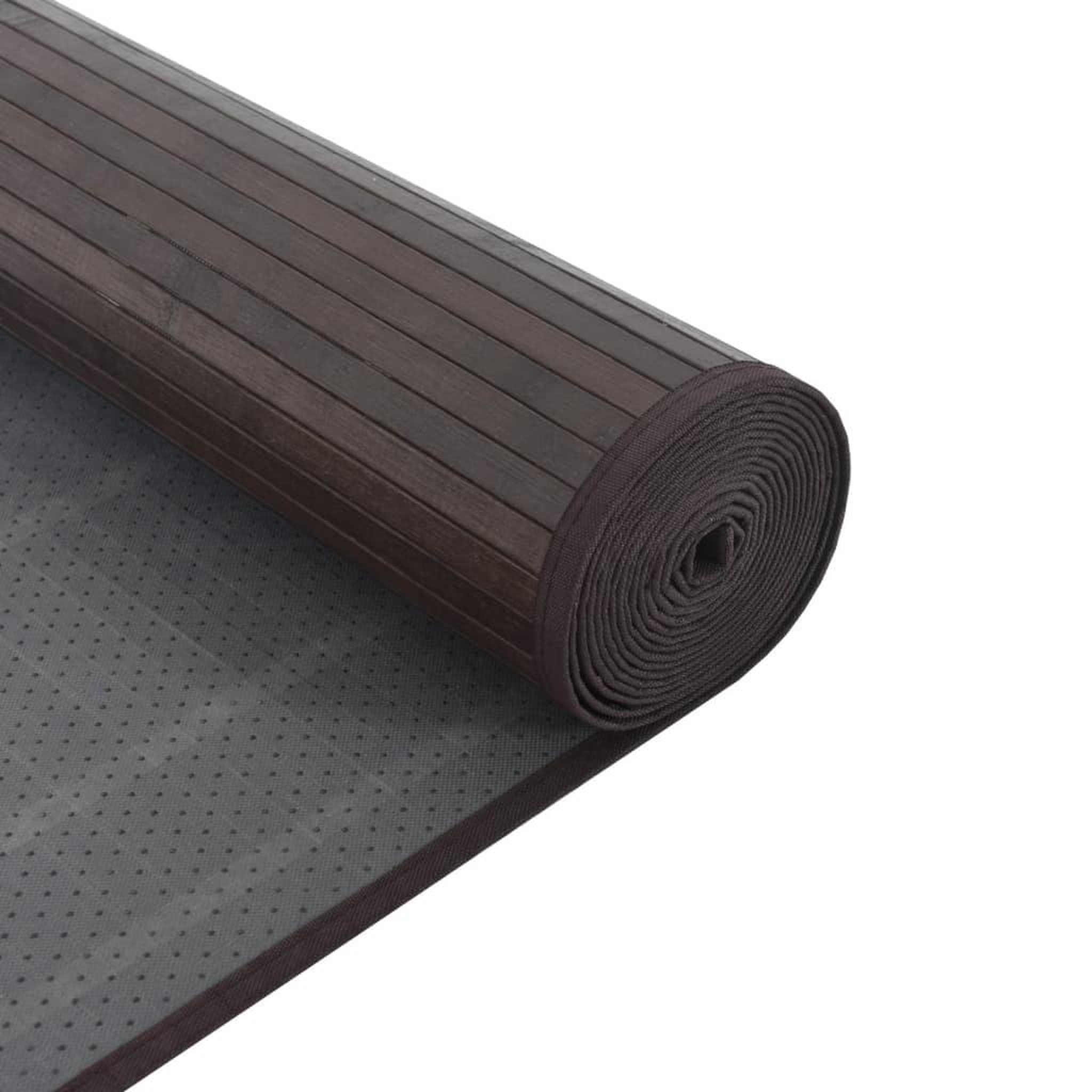 Voir la diapositive 5 : VIDAXL Tapis rectangulaire marron fonce 70x400 cm bambou