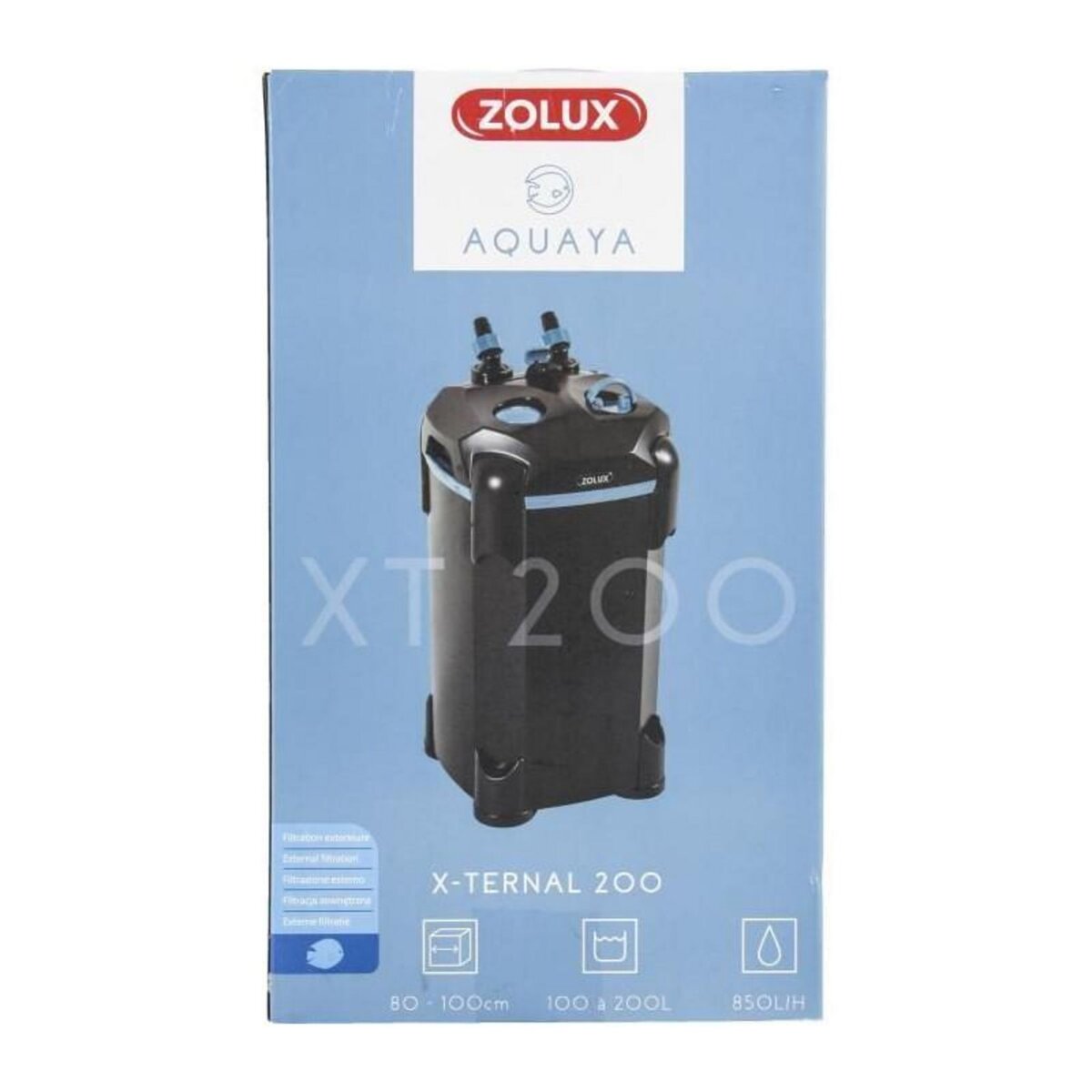 Zolux Filtre extérieur - Zolux - Xternal 200 - Pour aquarium de 100 a 200 L - Débit de 850 L/h - 9.3W