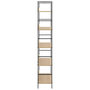 Voir la diapositive 4 : VIDAXL Bibliotheque a 5 niveaux chene 60x27,6x158,5 cm bois ingenierie