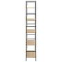 Voir la diapositive 4 : VIDAXL Bibliotheque a 5 niveaux chene 60x27,6x158,5 cm bois ingenierie