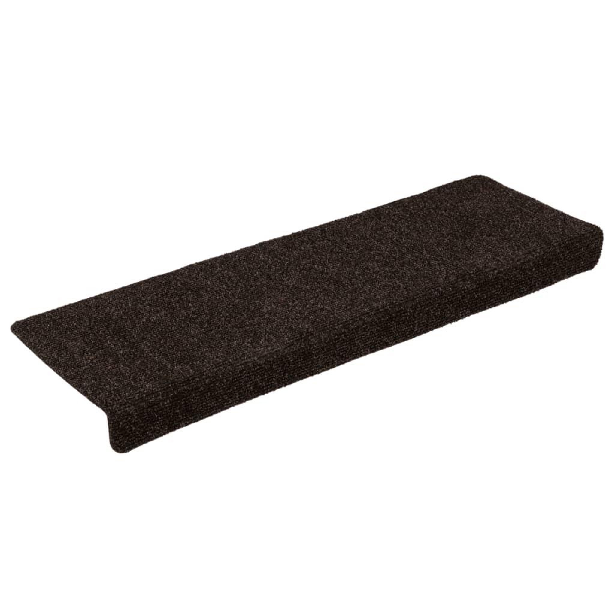 Voir la diapositive 3 : VIDAXL Tapis d'escalier 15 pcs Tissu aiguillete 65x21x4 cm Marron
