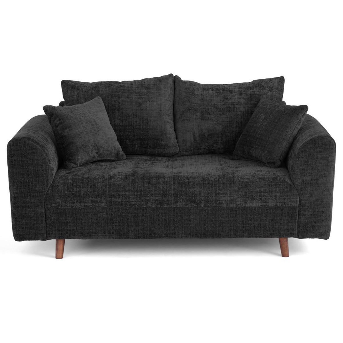 LISA DESIGN Rune - canapé droit 2 places en velours texturé