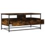 Voir la diapositive 5 : VIDAXL Table basse chene fume 100x51x45 cm bois d'ingenierie