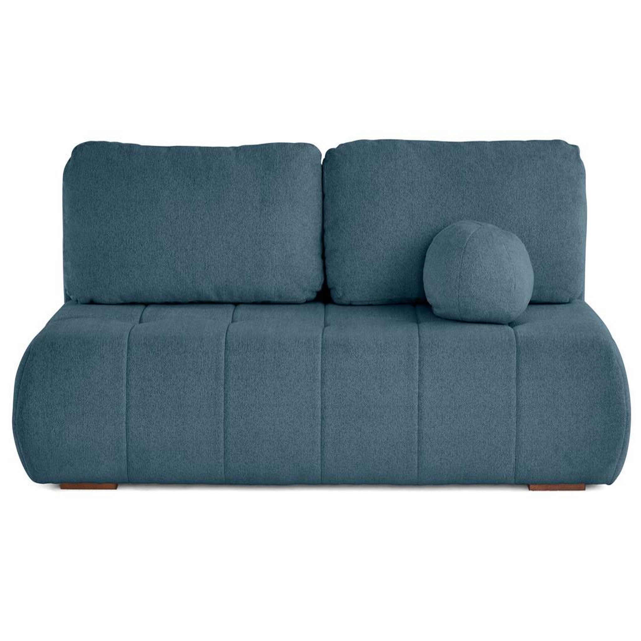 Voir la diapositive 1 : BEST MOBILIER Bowie - canapé 3 places convertible coffre + coussin rond inclus en tissu texturé