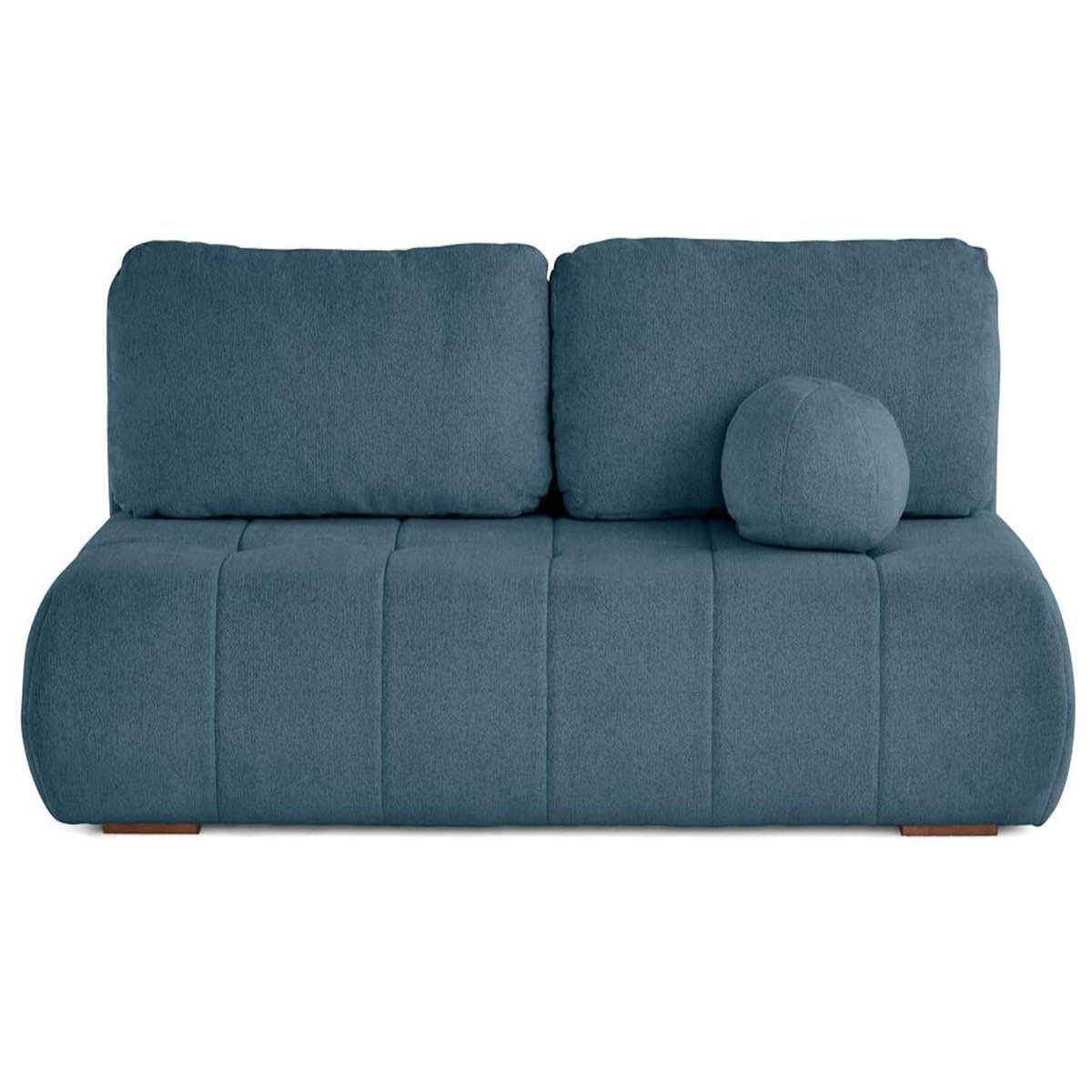 BEST MOBILIER Bowie - canapé 3 places convertible coffre + coussin rond inclus en tissu texturé