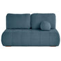 Voir la diapositive 1 : BEST MOBILIER Bowie - canapé 3 places convertible coffre + coussin rond inclus en tissu texturé