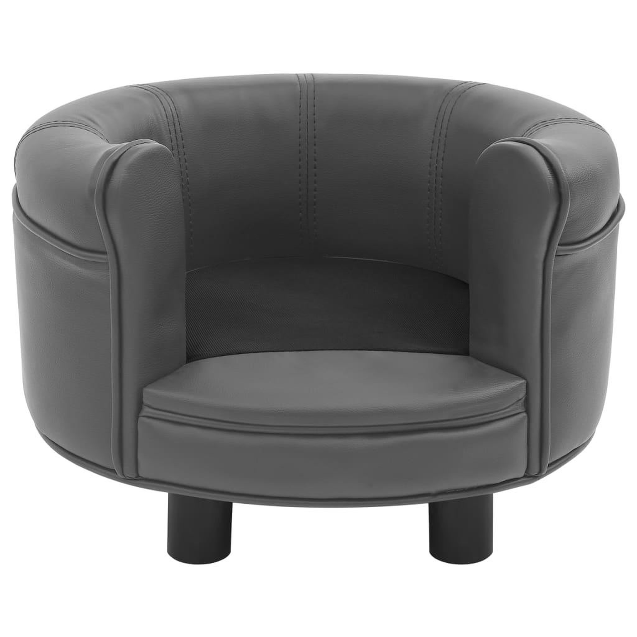 Voir la diapositive 3 : VIDAXL Canape pour chien Gris 48x48x32 cm Peluche et similicuir
