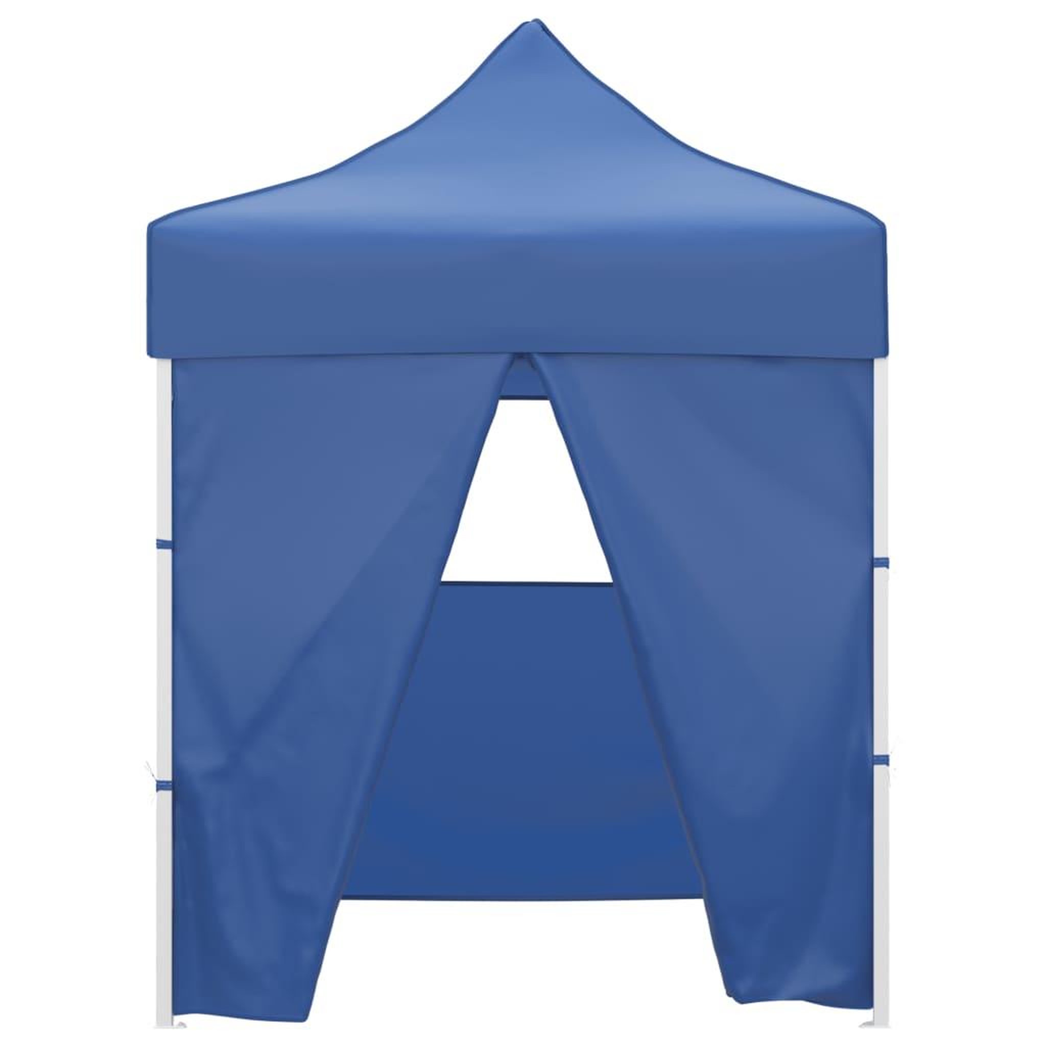 Voir la diapositive 2 : VIDAXL Tente de reception pliable avec 4 parois 2x2 m Acier Bleu
