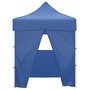 Voir la diapositive 2 : VIDAXL Tente de reception pliable avec 4 parois 2x2 m Acier Bleu