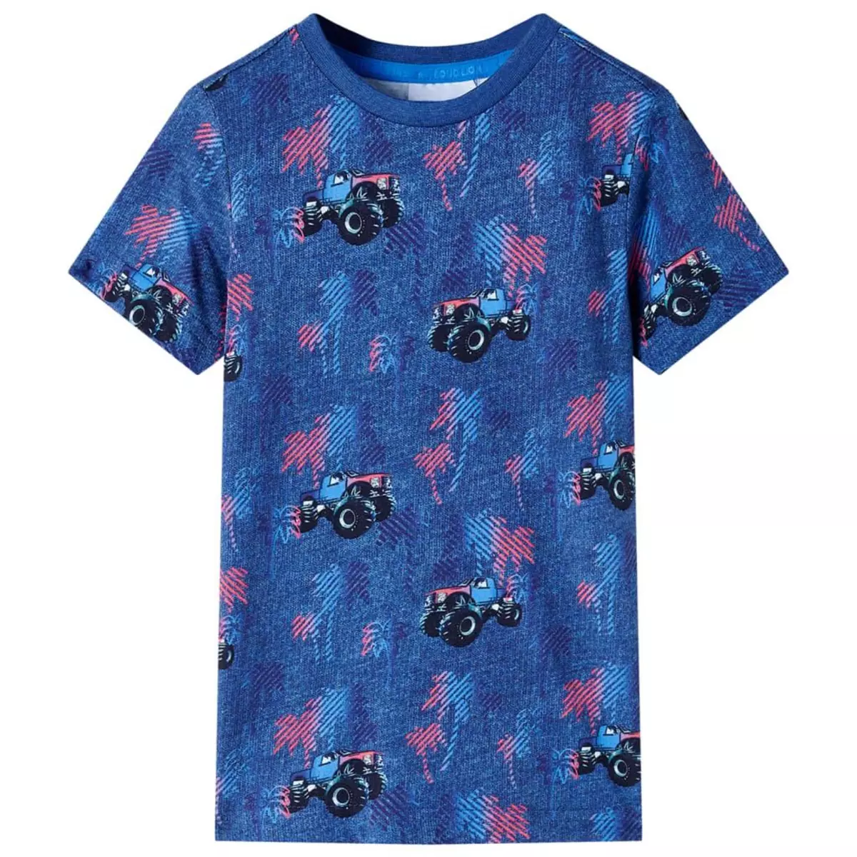 VIDAXL T-shirt pour enfants melange bleu fonce 140