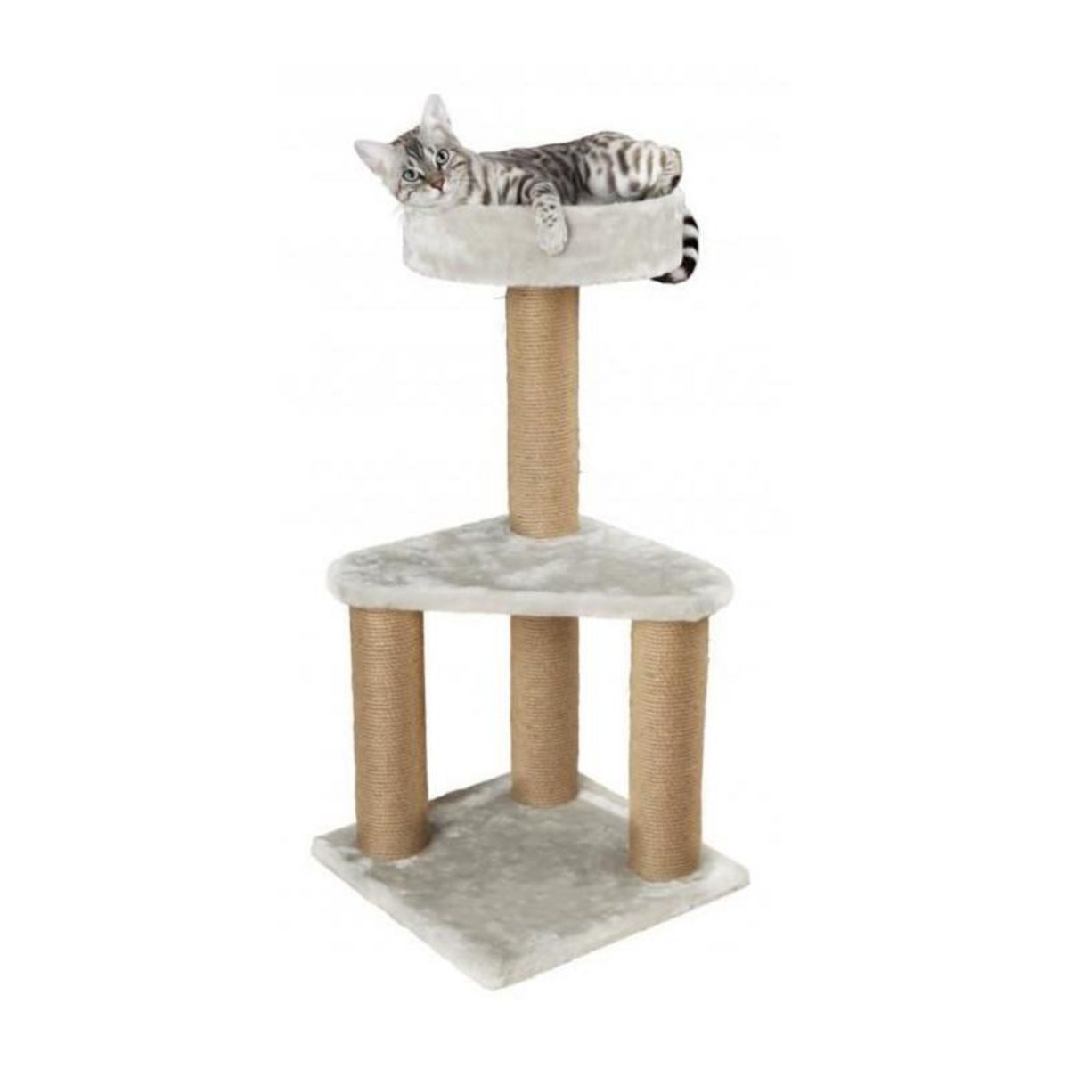 Trixie TRIXIE Arbre a chat Ivan - H82 cm - Gris clair