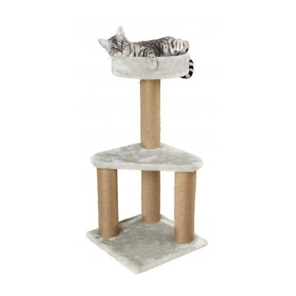 Trixie TRIXIE Arbre a chat Ivan - H82 cm - Gris clair