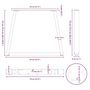 Voir la diapositive 6 : VIDAXL Pieds de table a manger forme V 3 pcs acier naturel acier