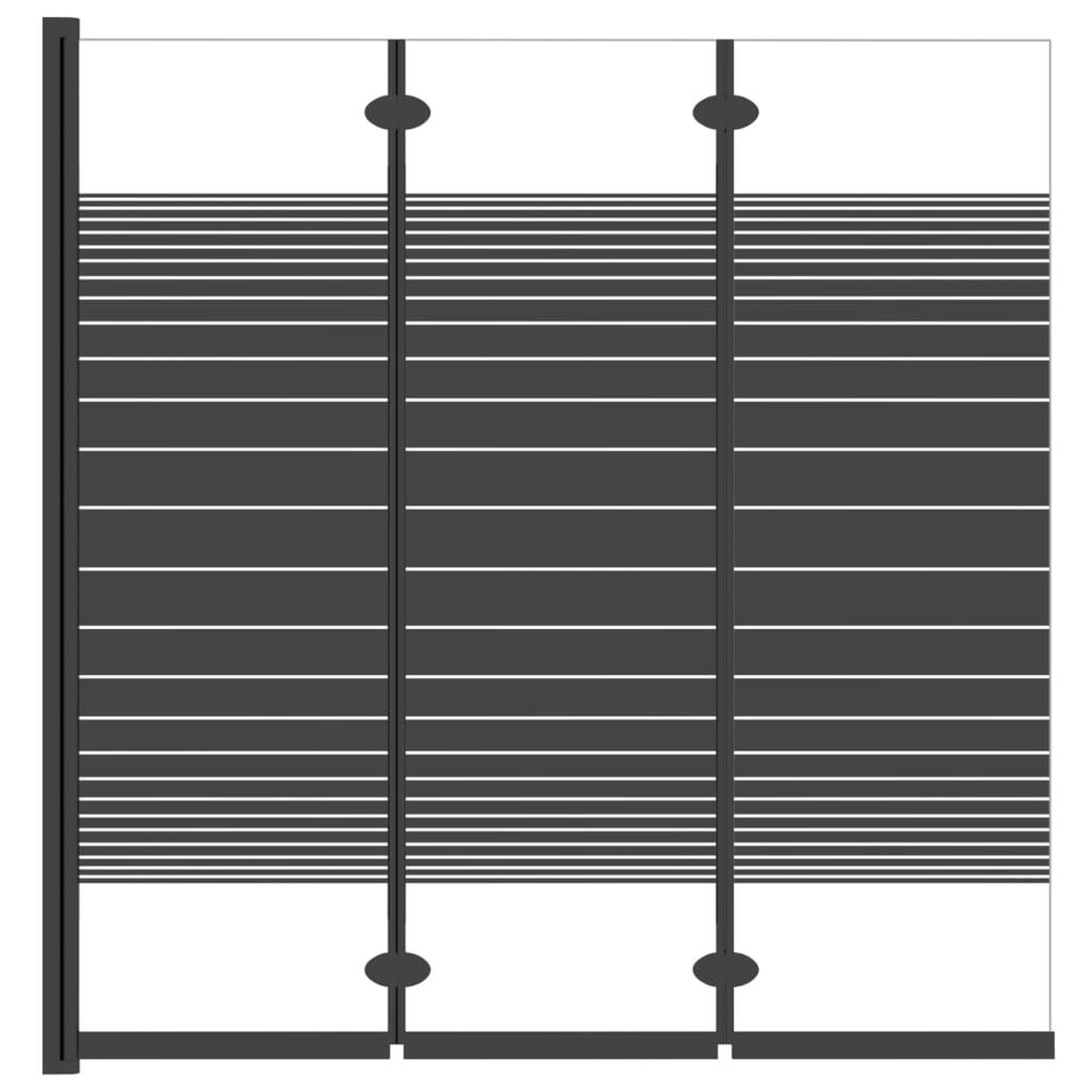 Voir la diapositive 4 : VIDAXL Cabine de douche pliable 3 panneaux 130x130 cm ESG Noir