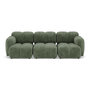 Voir la diapositive 1 : LISA DESIGN Grace - canapé modulable 3 places en velours texturé
