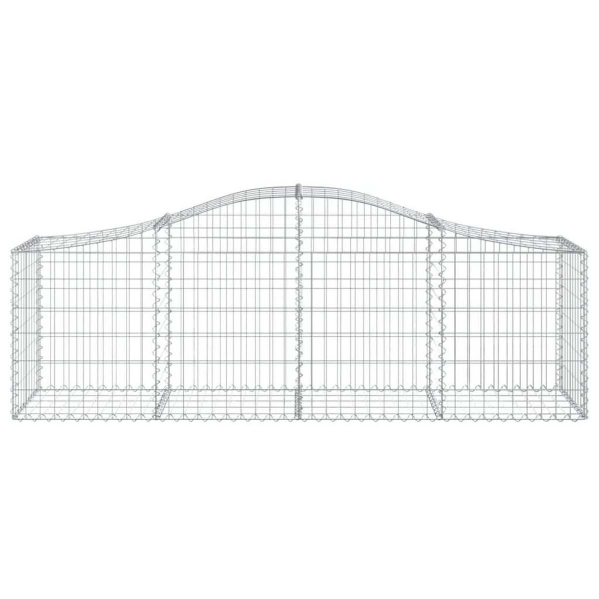 VIDAXL Paniers a gabions arques 40 pcs 200x50x60/80 cm fer galvanise
